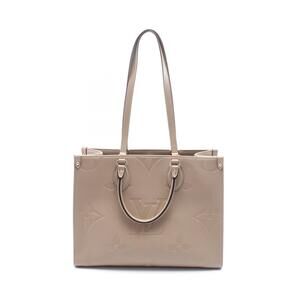 Louis Vuitton On the Go Tote Bag Empreinte Leather Beige